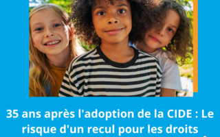 Aujourd'hui, c'est la journée internationale des droits des enfants ! Ce 20 novembre marque les 35 ans de la CIDE.